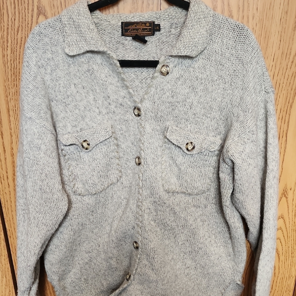 Vintage Button Down Wool Sweater